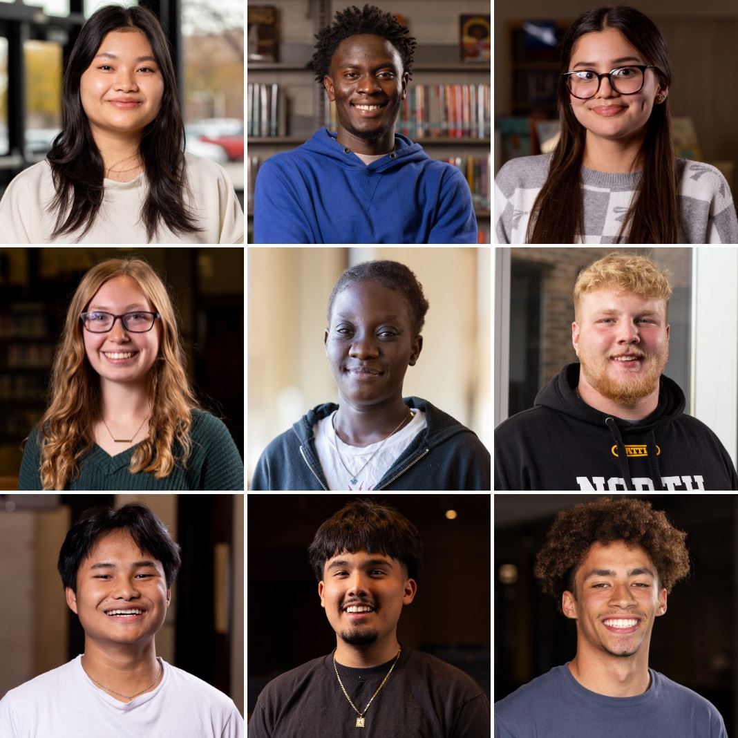Collage of senior students being profiled 